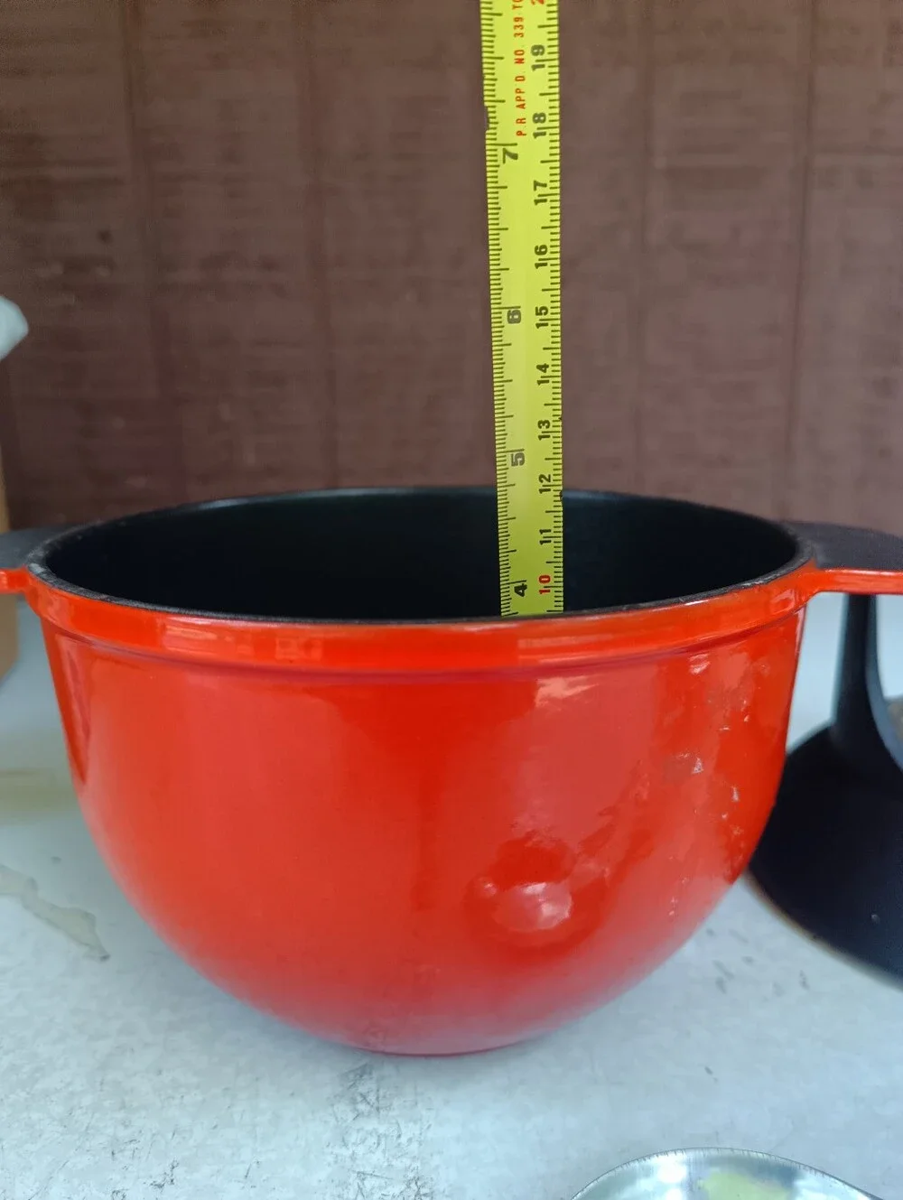 Vintage Le Crueset Red Fondue Set 20539